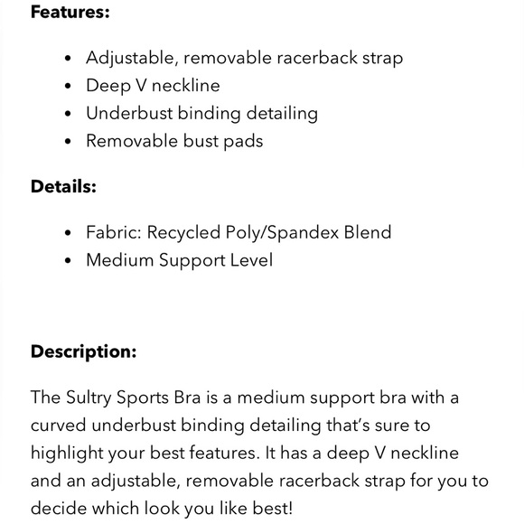 NWT Buffbunny Sultry sports bra, size L, Mocha Berry - Picture 10 of 10